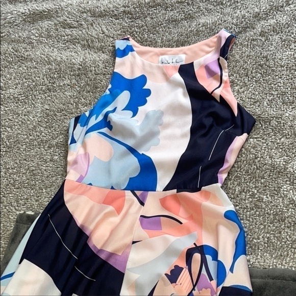 Nicole Miller Women's High-Low Cutout Back Dress - Picture 4 of 7